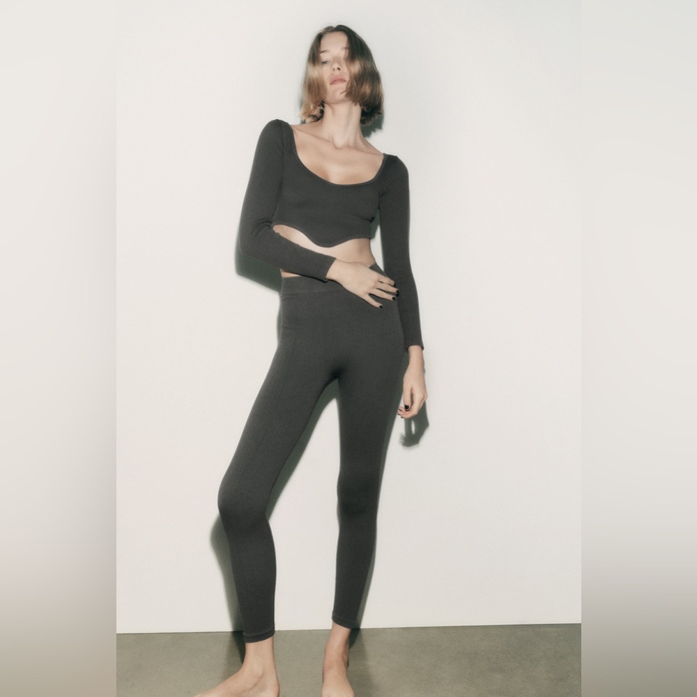 Zara ribbed seamless set